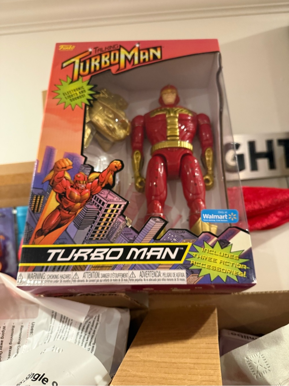 Funko Turbo Man Action Figure - Red & Gold